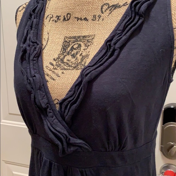 AT Loft Cotton V neck Dress - Picture 3 of 5